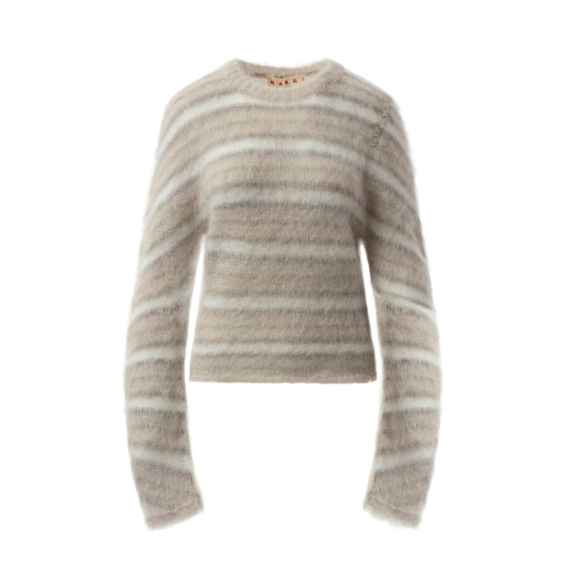Marni Fuzzy Wuzzy Brushed Sweater in Tonic outlook