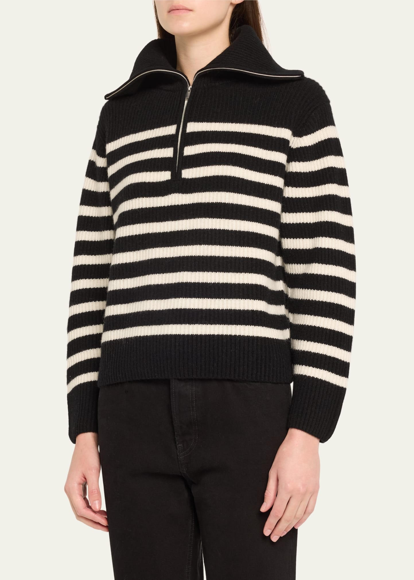 Landry Half-Zip Cashmere Sweater - 4