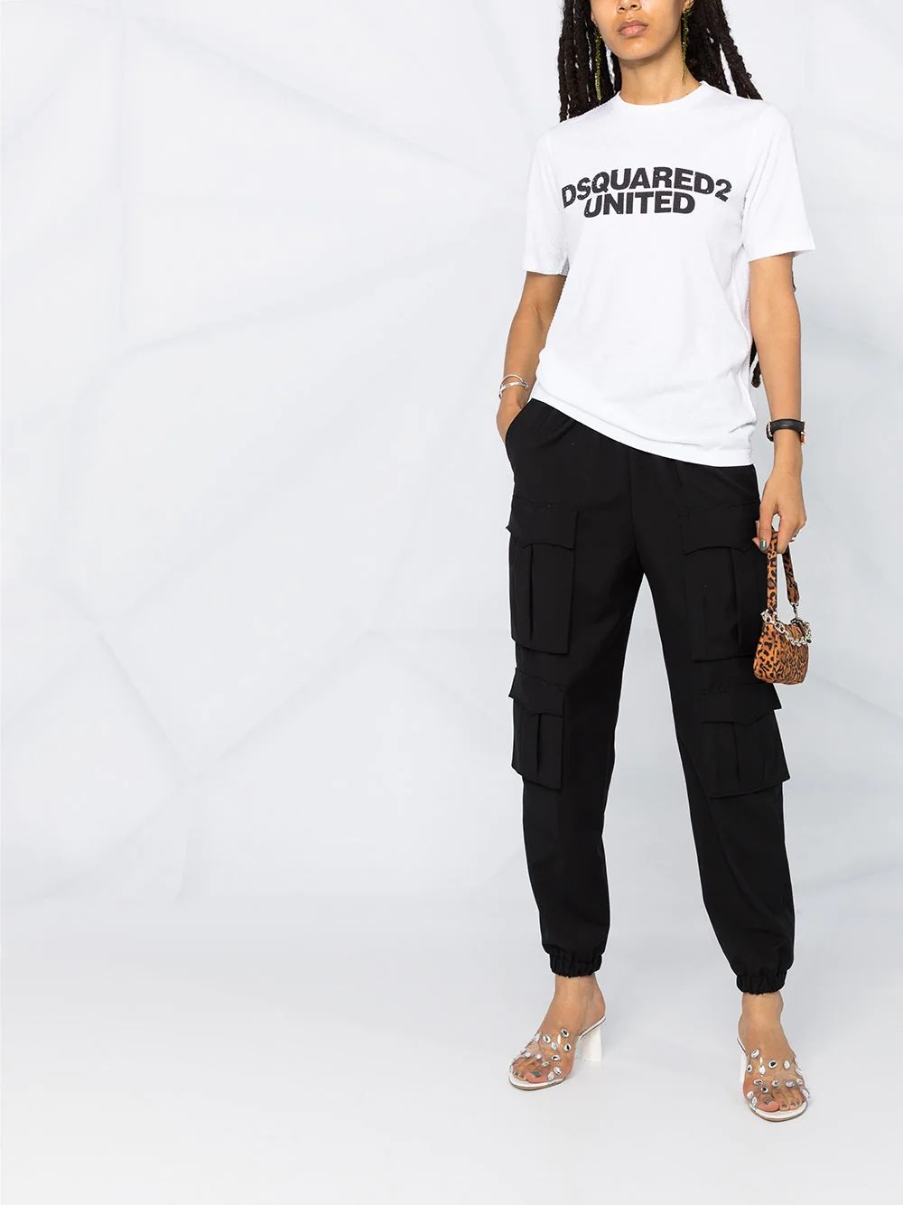 logo print cotton T-shirt - 2