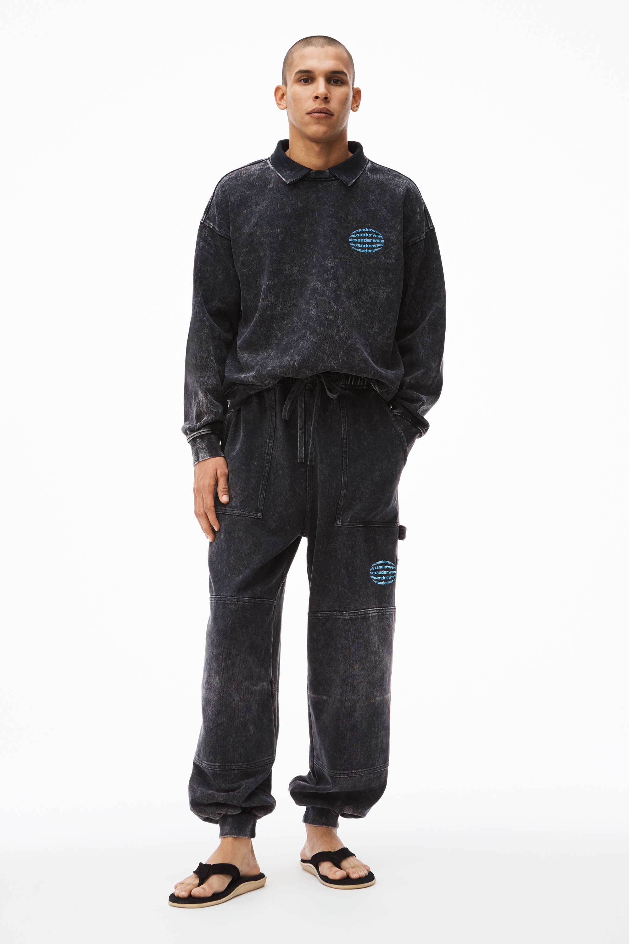 CARPENTER SWEATPANT IN ACID WASH JERSEY - 3