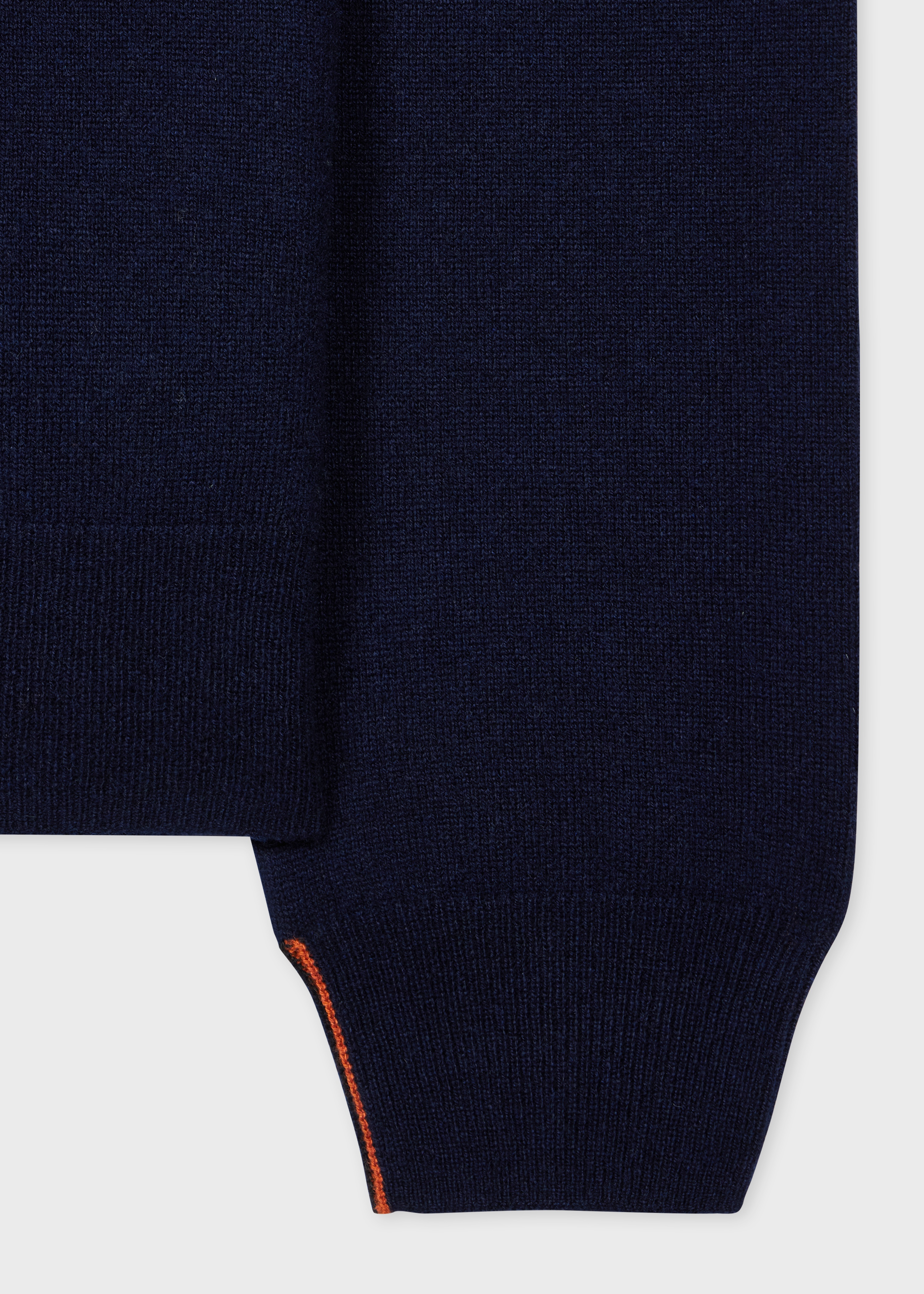 Navy Cashmere Full-Zip Cardigan - 2