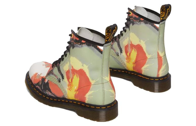 Dr. Martens 1460 x Tate Decalcomania Backhand Leather Lace Up Boots 'Multicolor Volcanic Flare' 3173 - 5