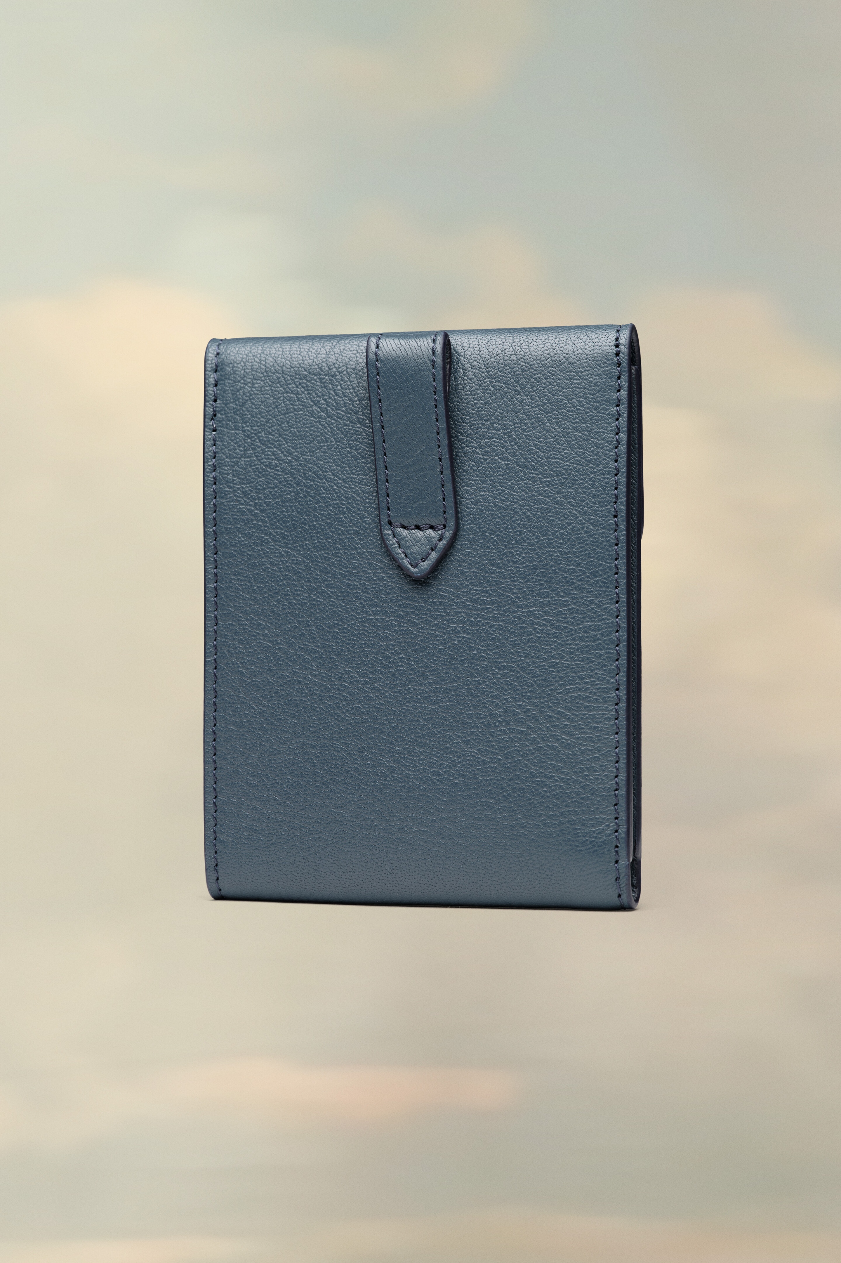 Leather Snap-Button Cardholder - 2