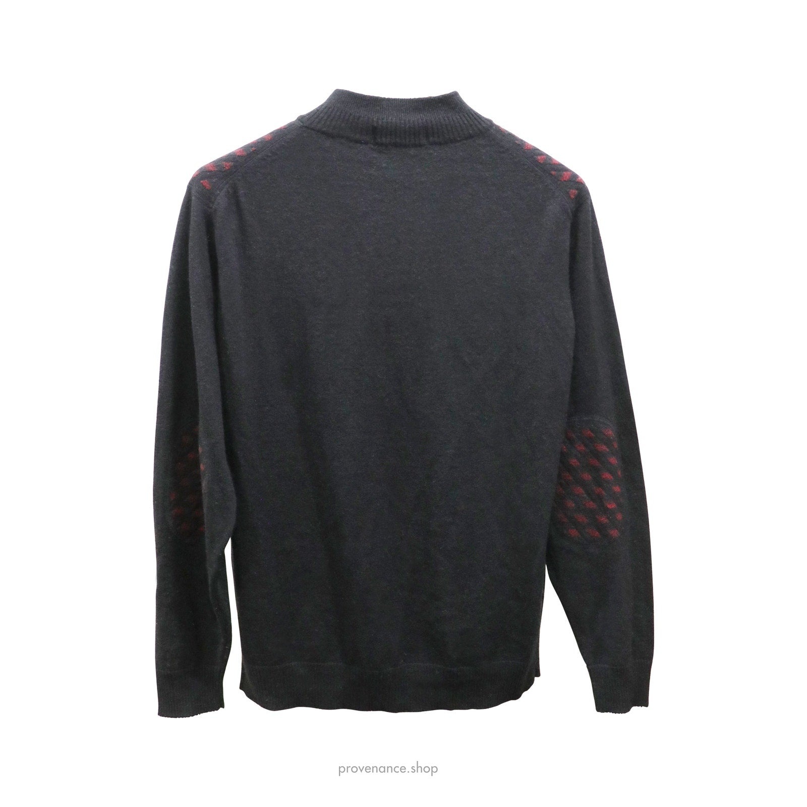Yachting Quarter-Zip Wool Sweater - Black - 2