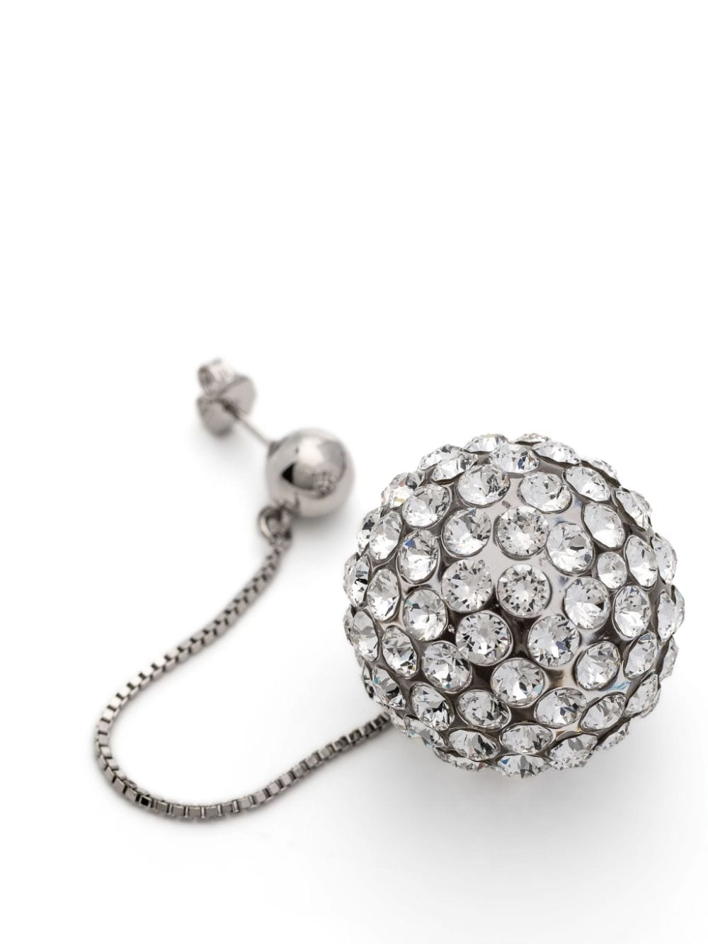 crystal-embellished dangle earrings - 2