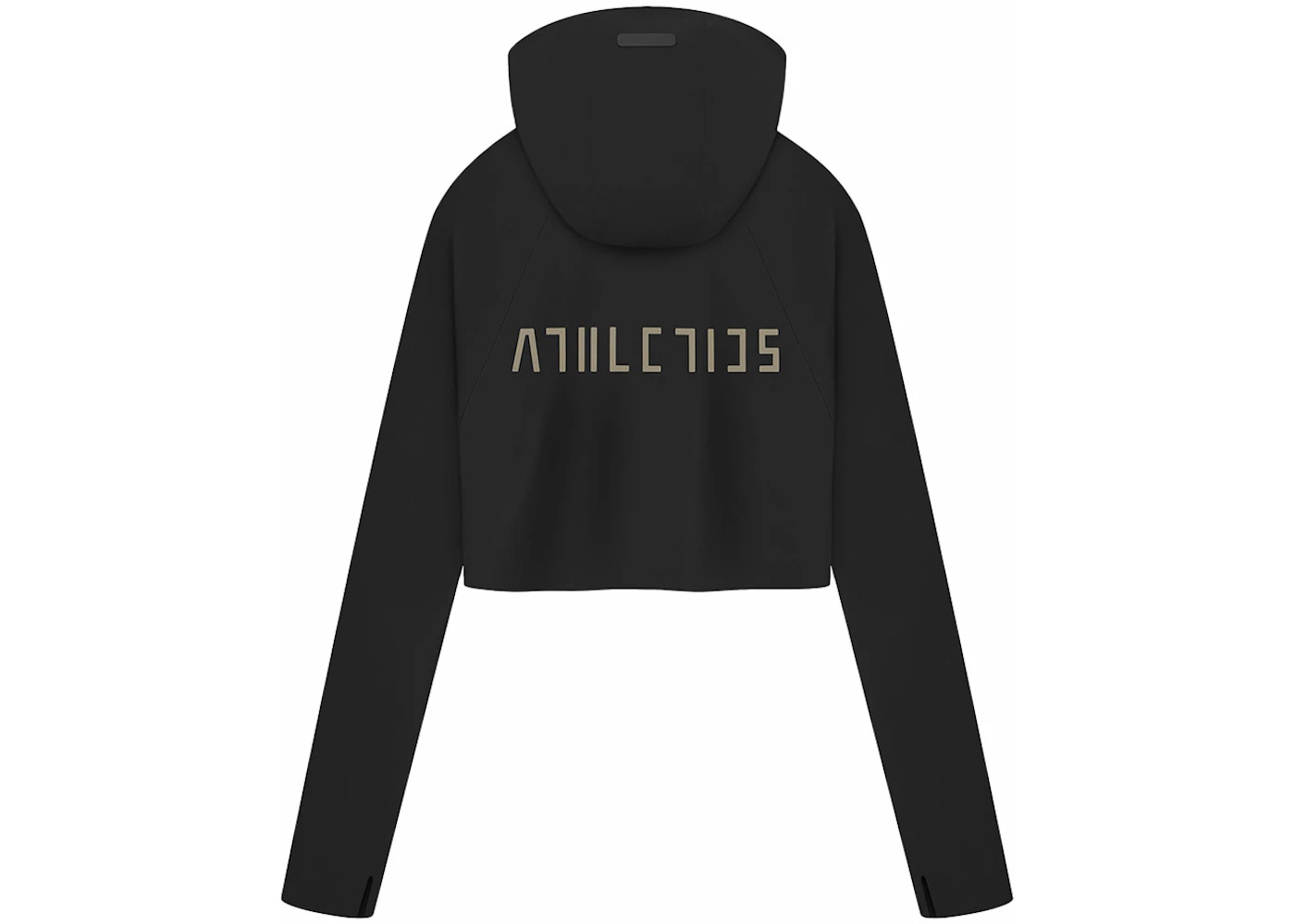 Fear of God Athletics Women's Base Layer Crop Hoodie Black - 2