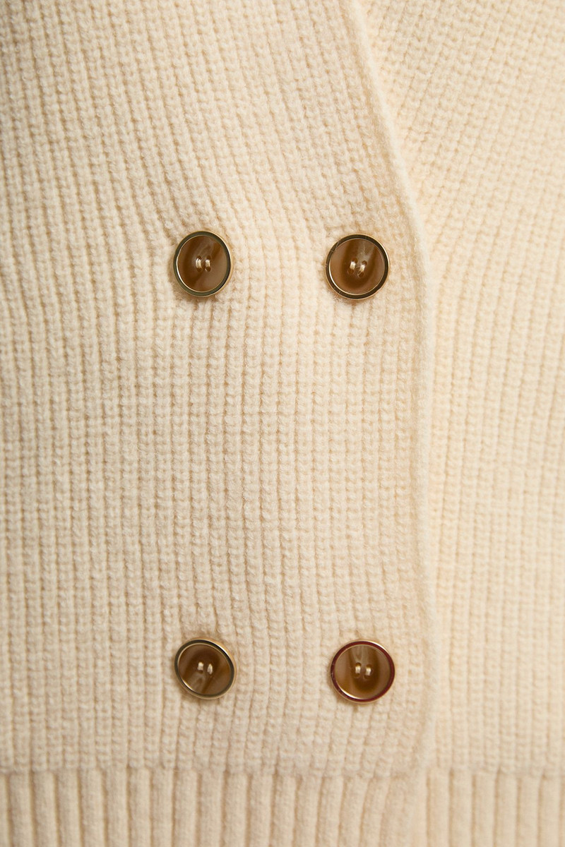 Knit Button Detail Sleeveless Tank Top 3
