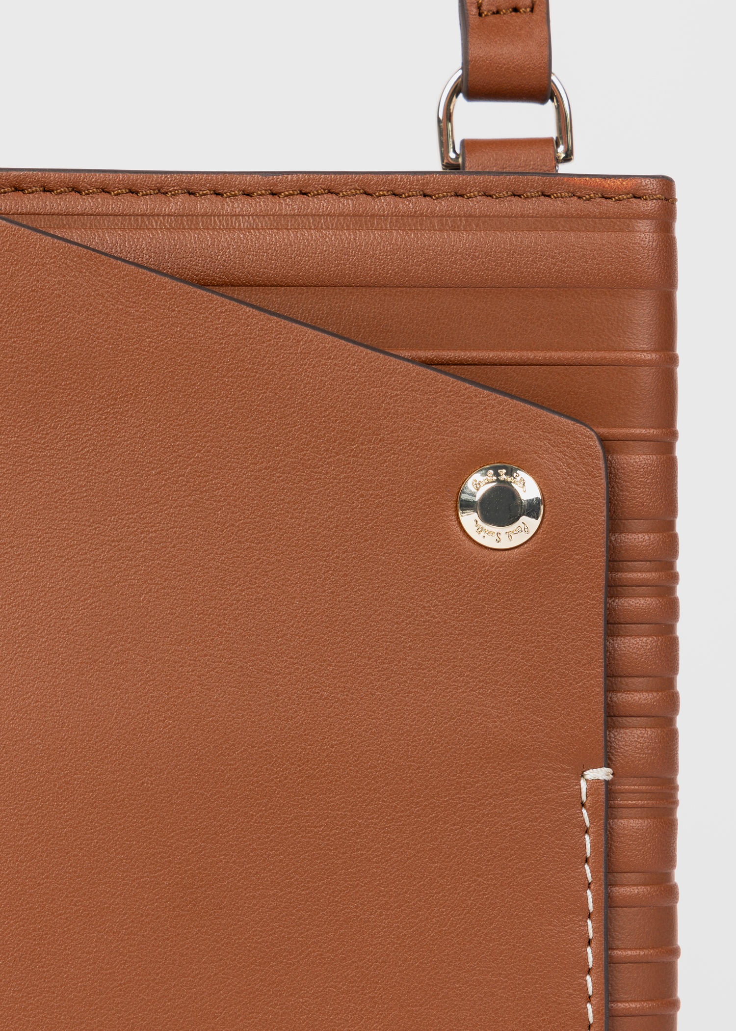 Tan Leather Cross-Body Bag - 3