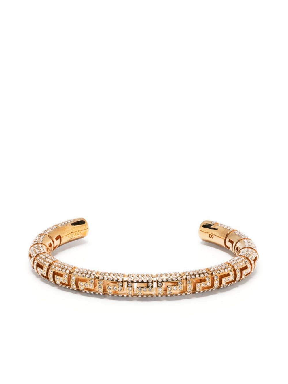 Greca crystal-embellished cuff bracelet - 1