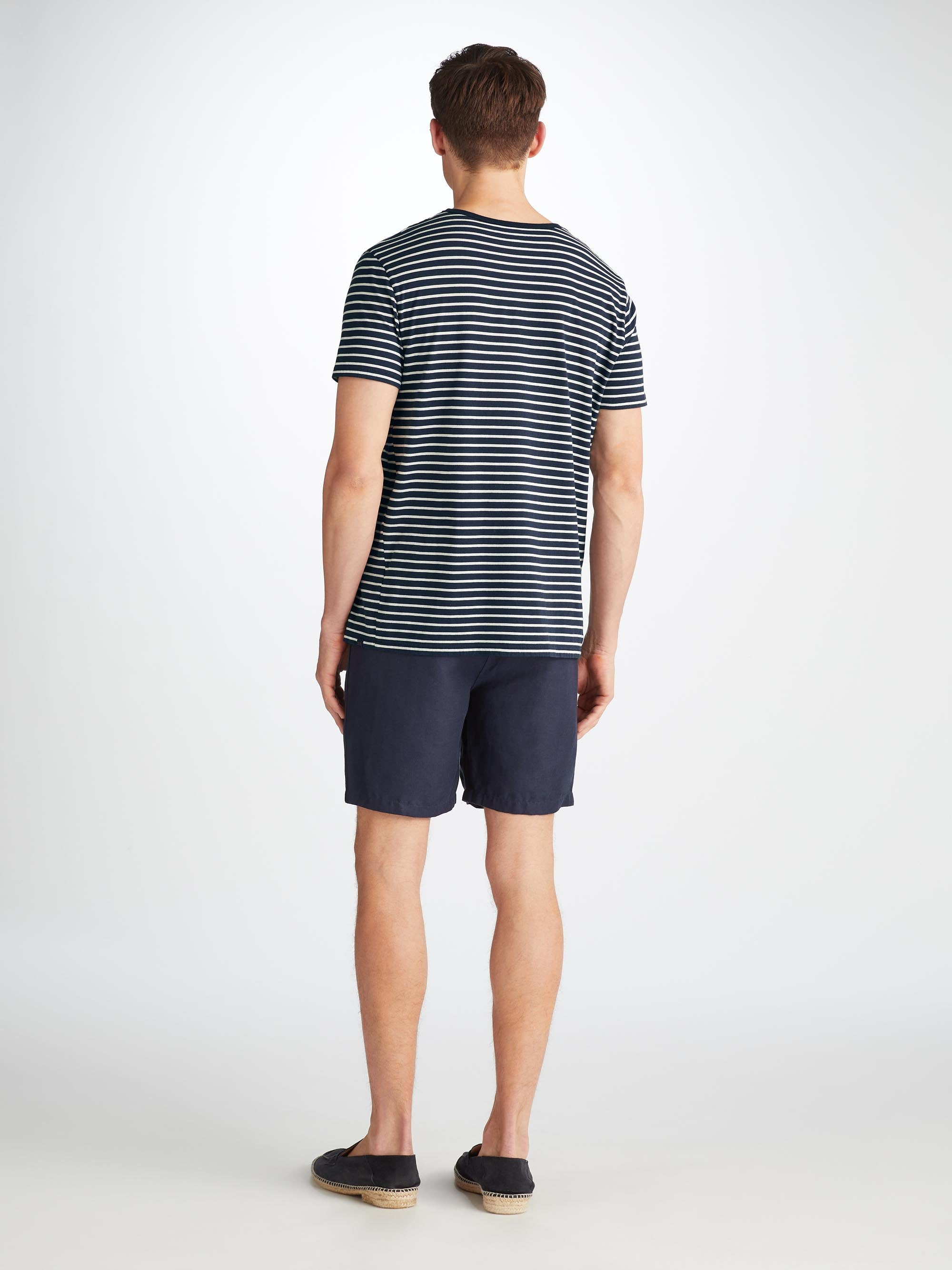 Men's T-Shirt Ryder Pima Cotton Navy - 4