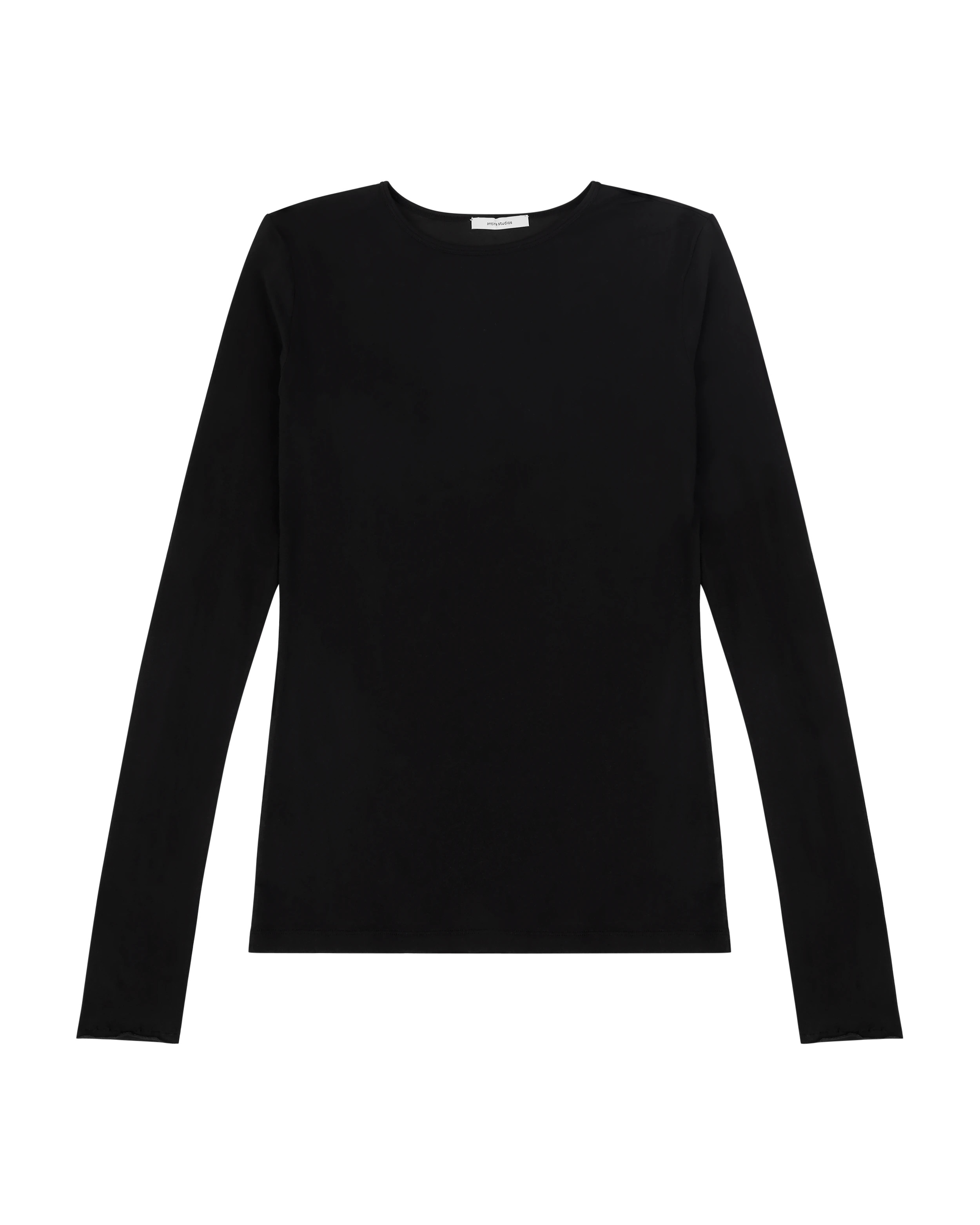 SHEER LONG SLEEVE BLACK - 5
