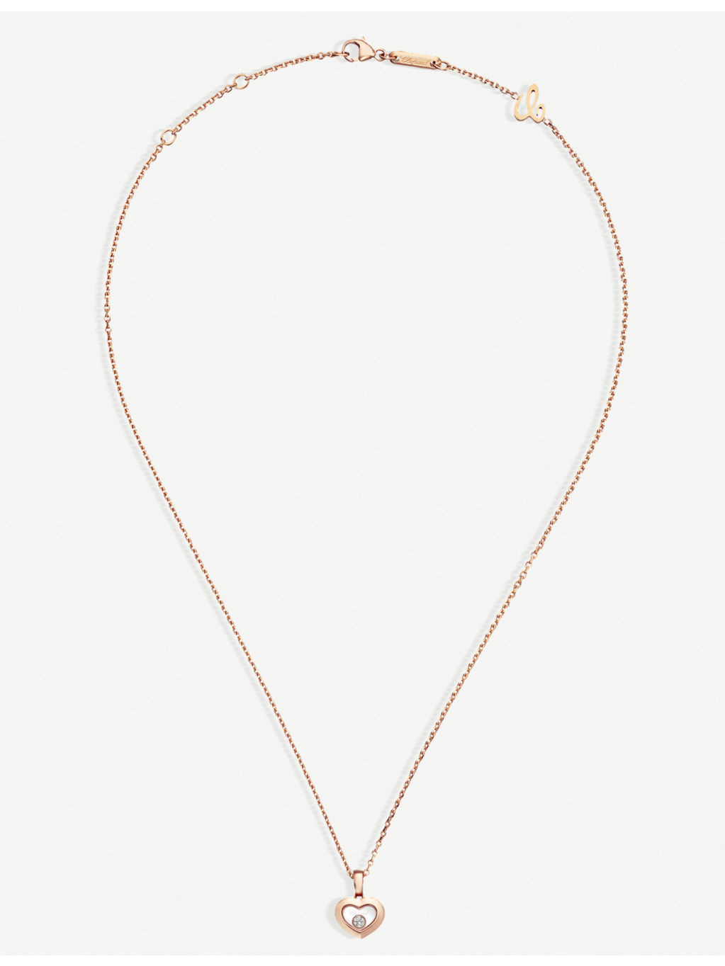 Happy Diamonds Icons 18ct rose-gold and diamond pendant - 2