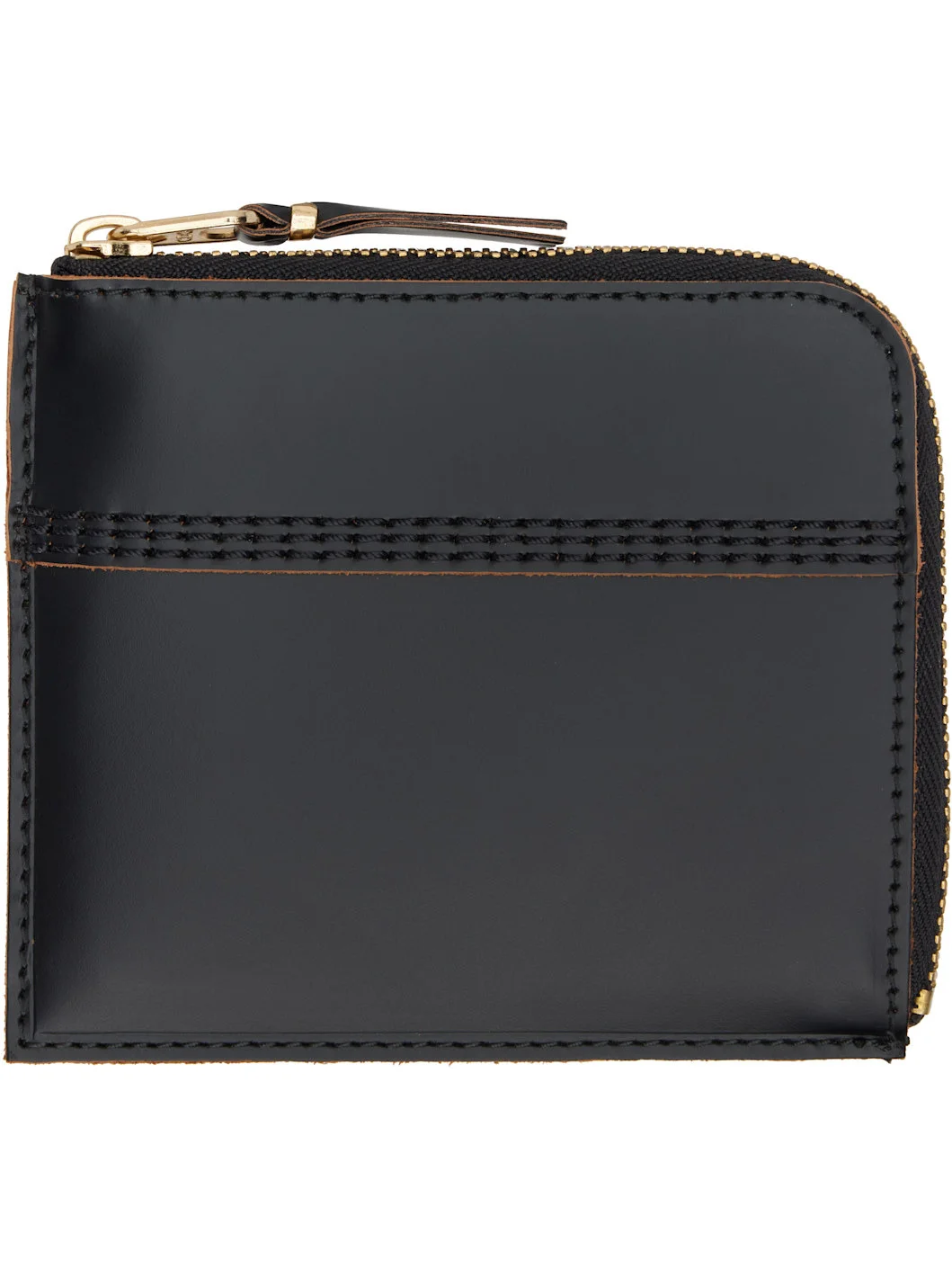 Black Triple Stitch Wallet - 1