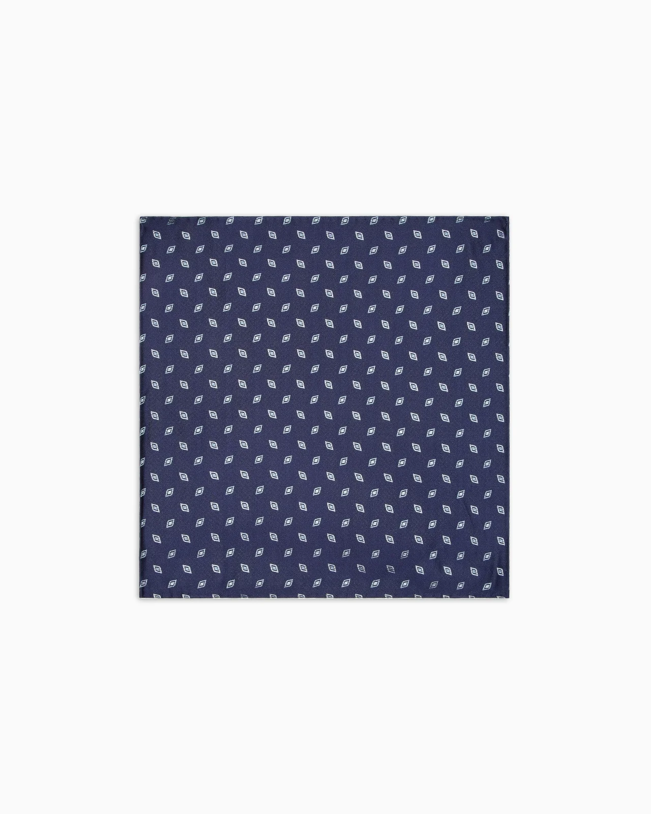 GEOMETRIC SILK JACQUARD POCKET SQUARE - 1
