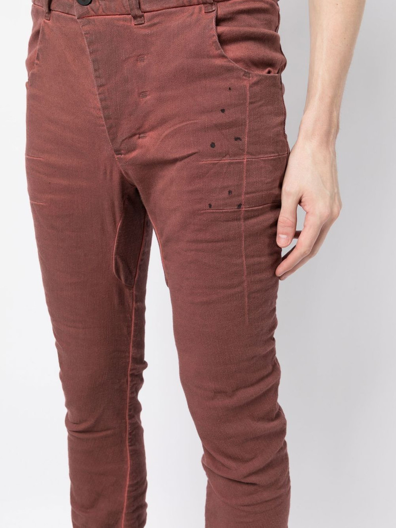 slim-cut denim jeans 5
