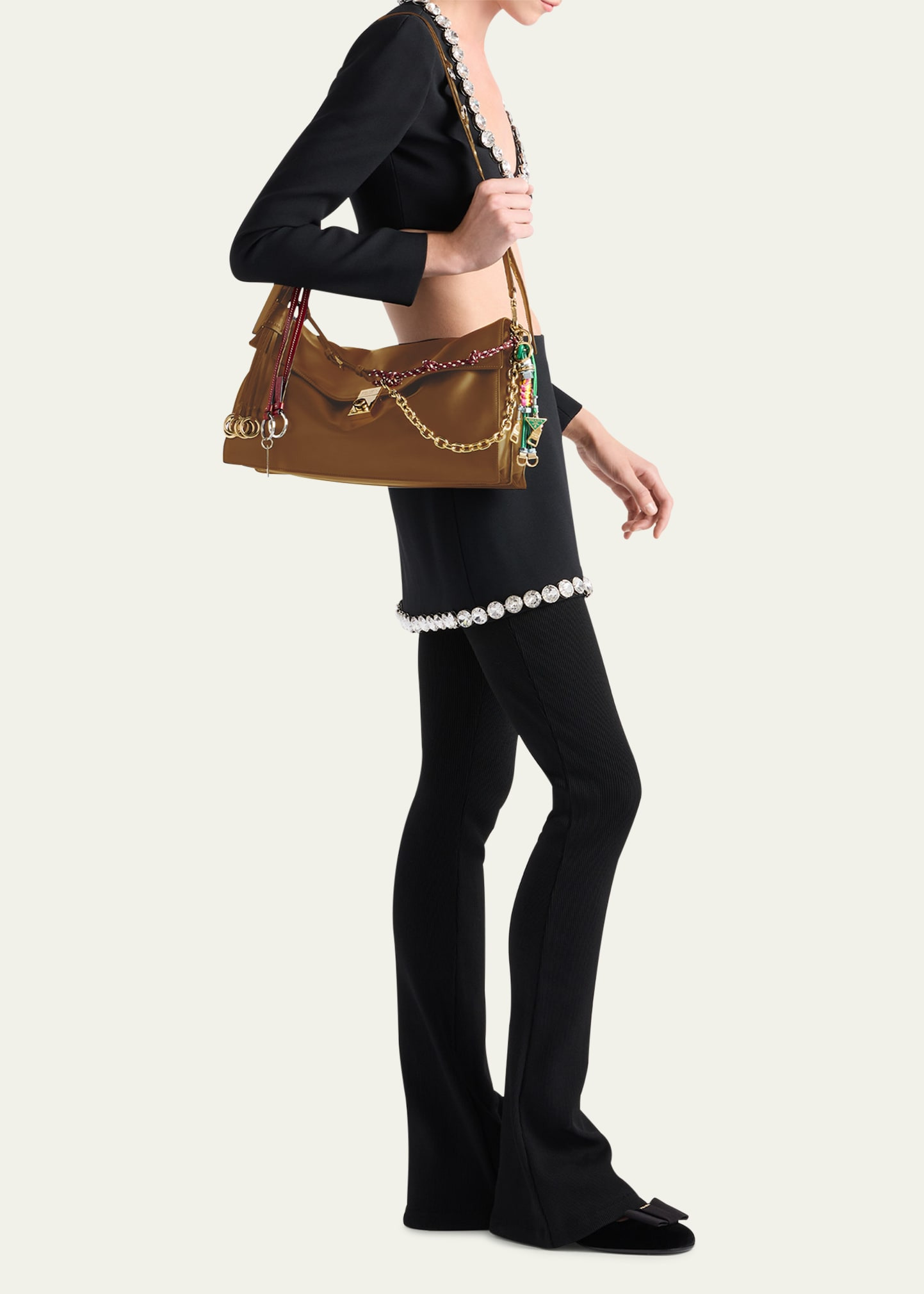 Soft Sound Leather Shoulder Bag - 5