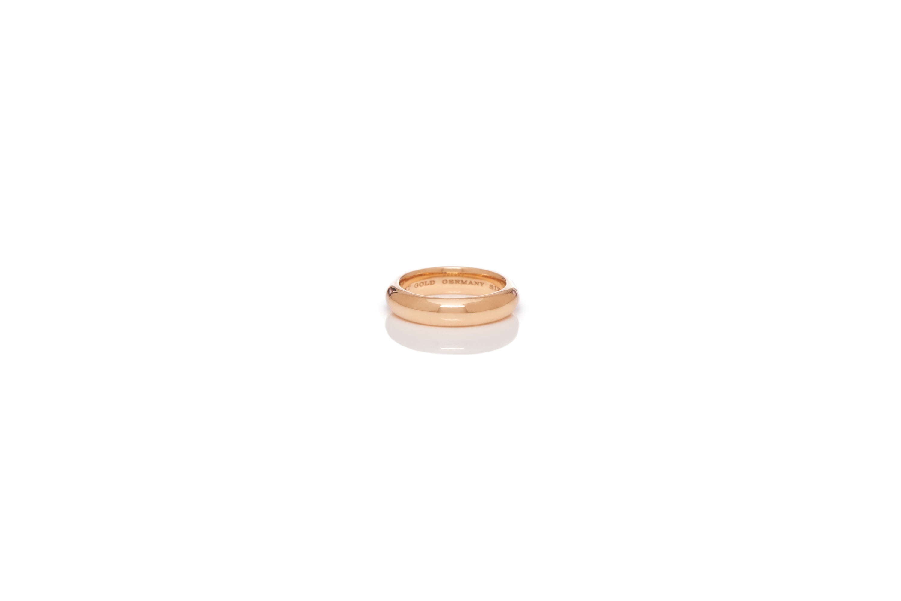 Vitreous Red Enamel & 18K Gold Ring - 3