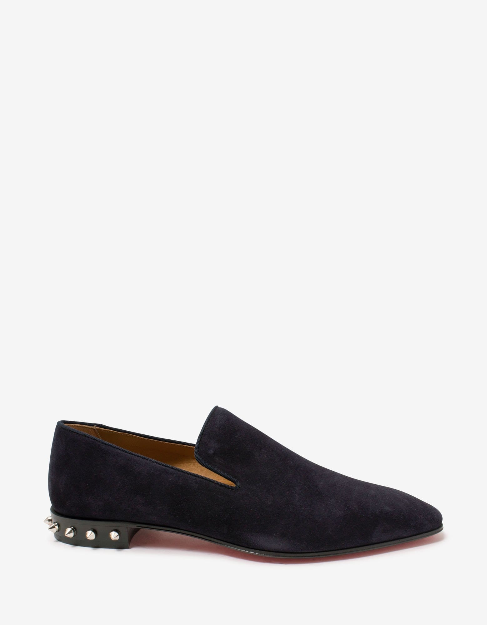 Christian Louboutin Marquees Ocean Blue Suede Leather Loafers - 2