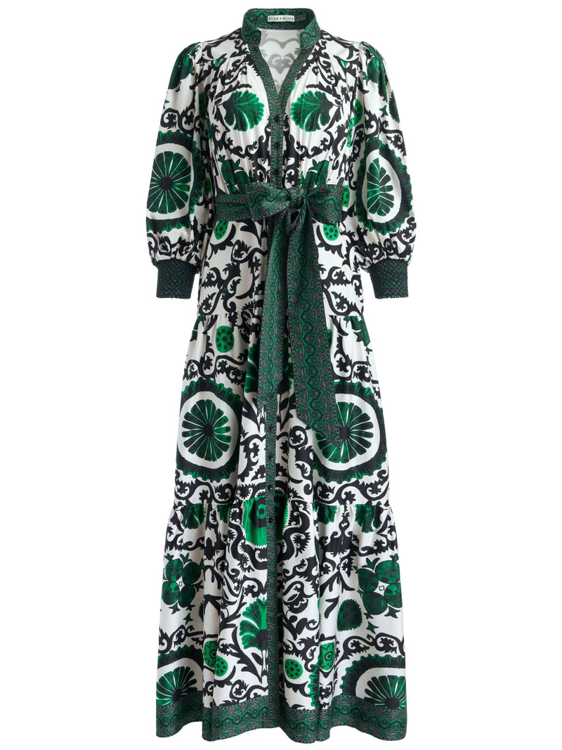 CORA VOLUME TIERED SHIRT DRESS 1