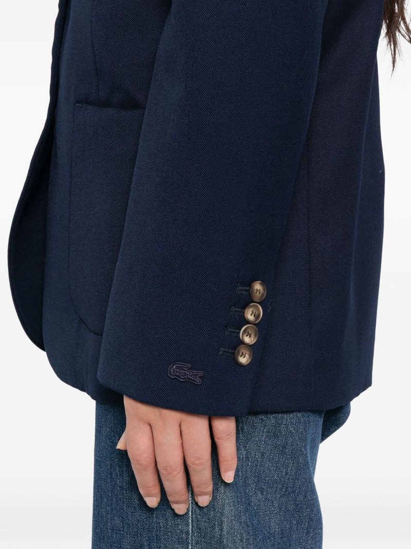 logo-embroidered blazer 5