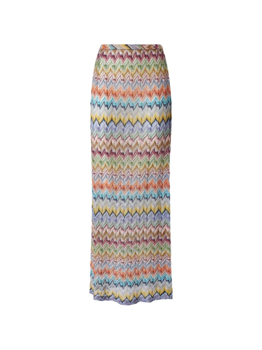 zigzag-knit sarong - 1