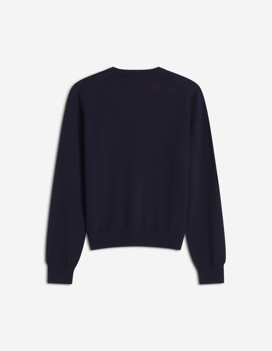 DOUBLE FOX HEAD MERINO REGULAR JUMPER - 2