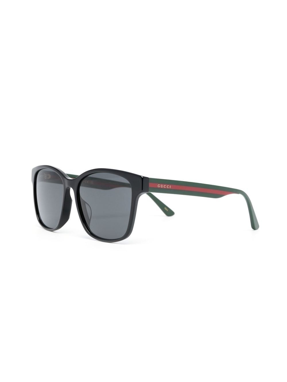 striped square-frame sunglasses - 2