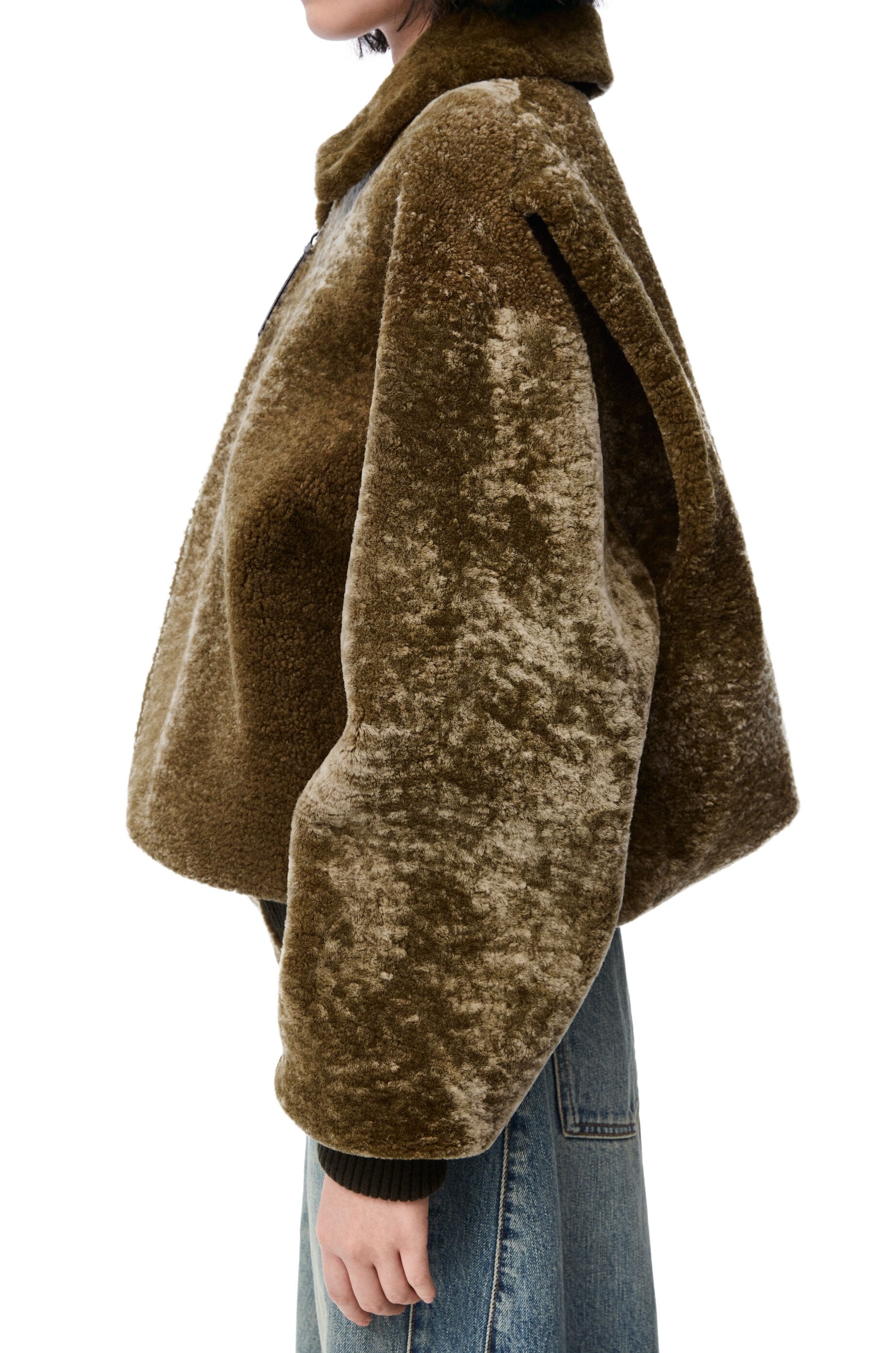 Zip-up jacket in shearling - 5