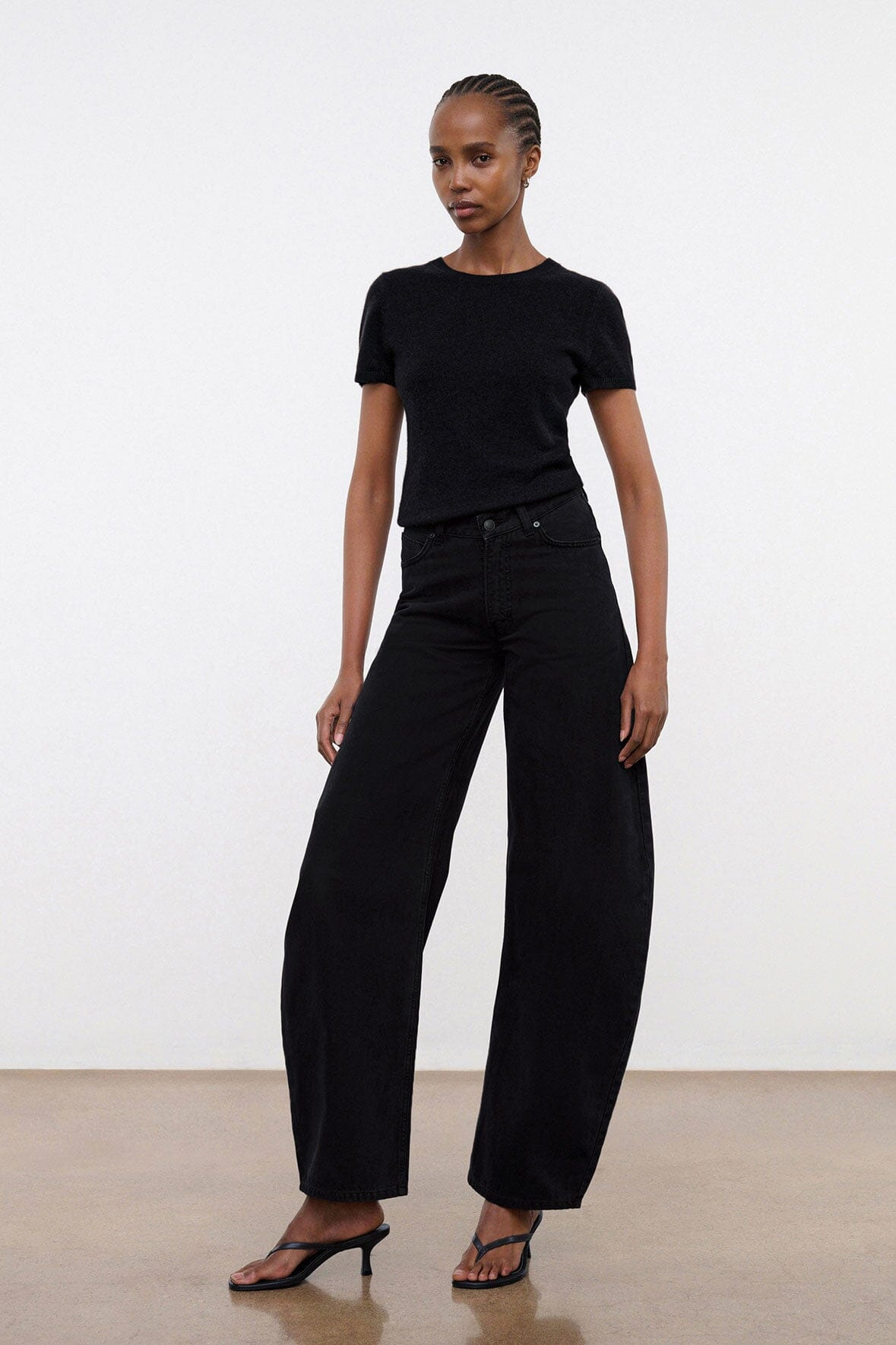 STAUD JACKSON BARREL JEAN BLACK - 4
