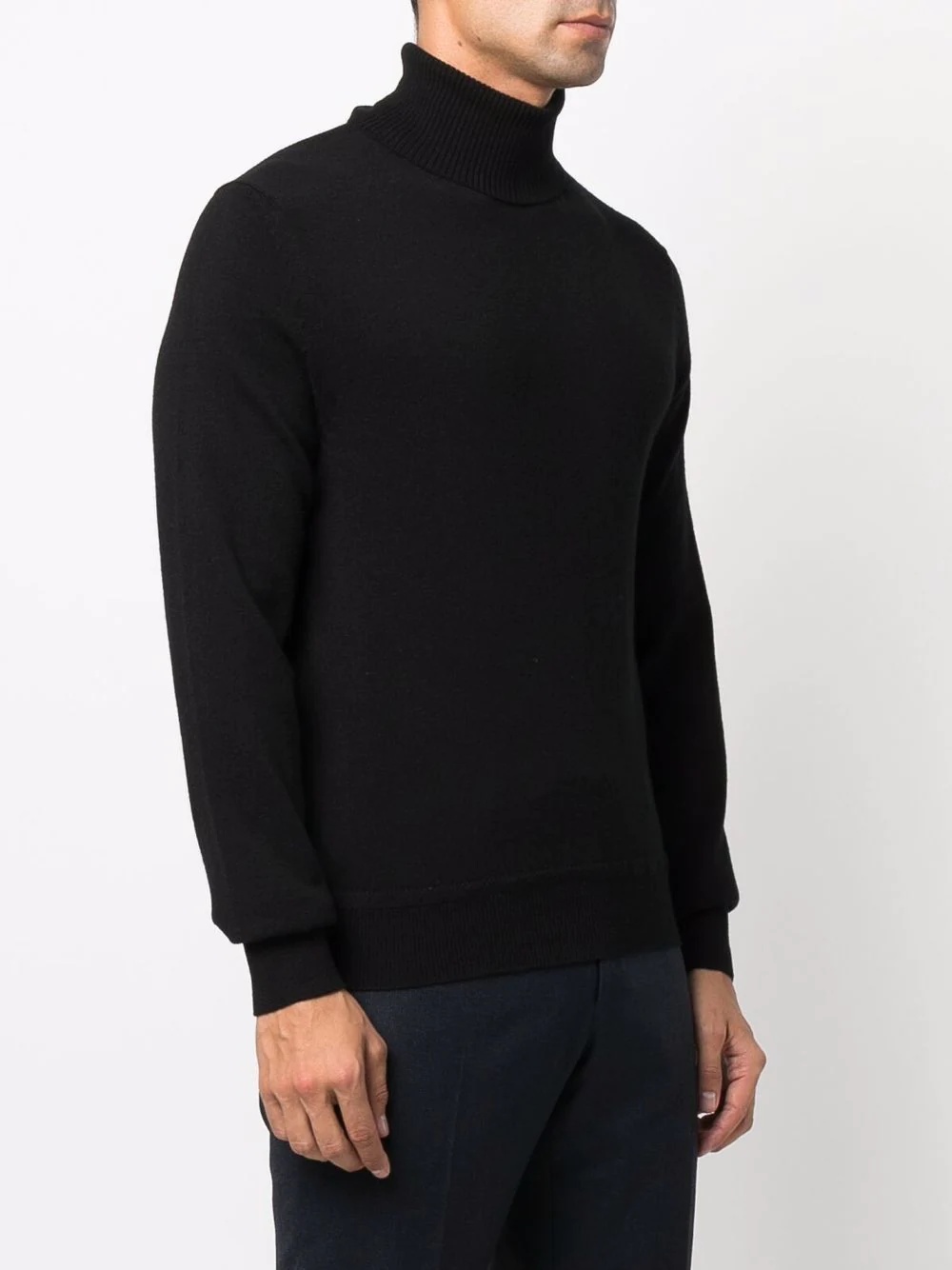 mock neck cashmere-blend jumper - 3