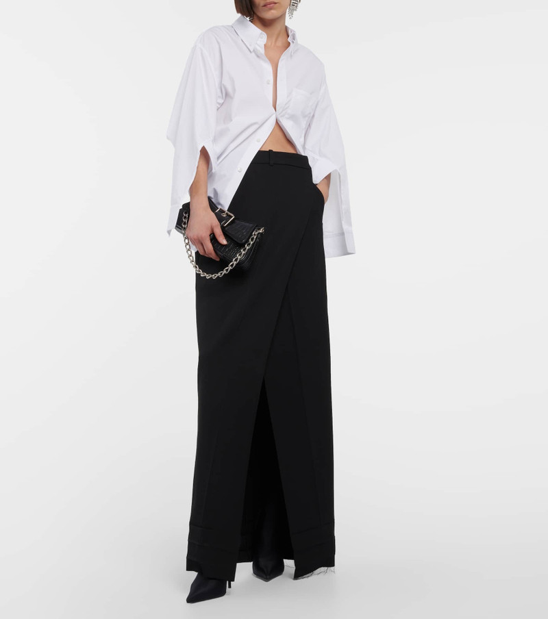 BALENCIAGA Mid-rise wool maxi skirt outlook