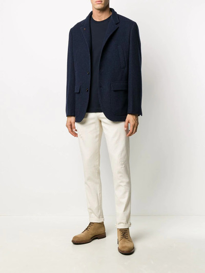 Brunello Cucinelli contrast lining blazer outlook