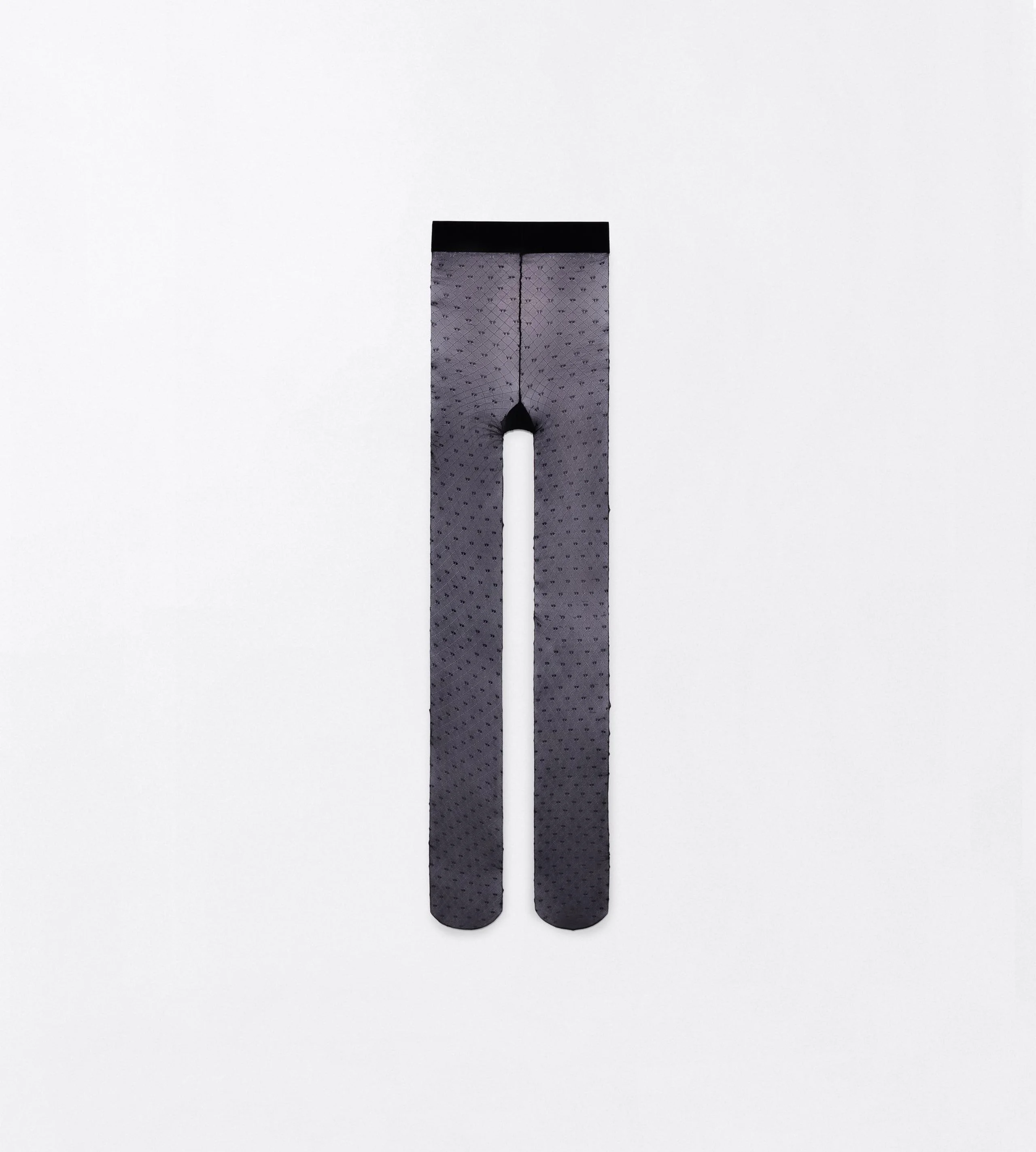 STRETCH NYLON TF MONOGRAM TIGHTS - 1