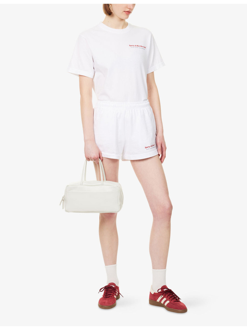 Sporty & Rich Duty Run Club Cotton T-Shirt outlook