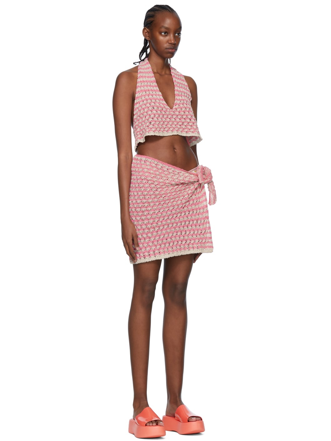SSENSE Exclusive Pink Cotton Cover-Up Set - 2