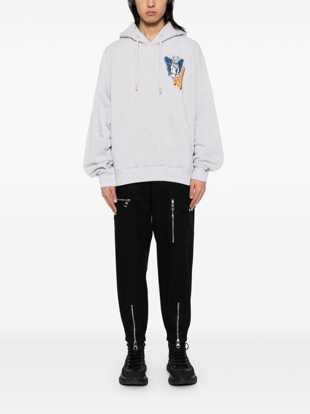 graphic-print hoodie - 2