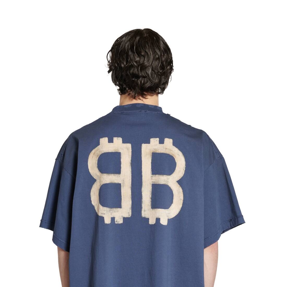 Crypto T-shirt Oversized in Blue - 5