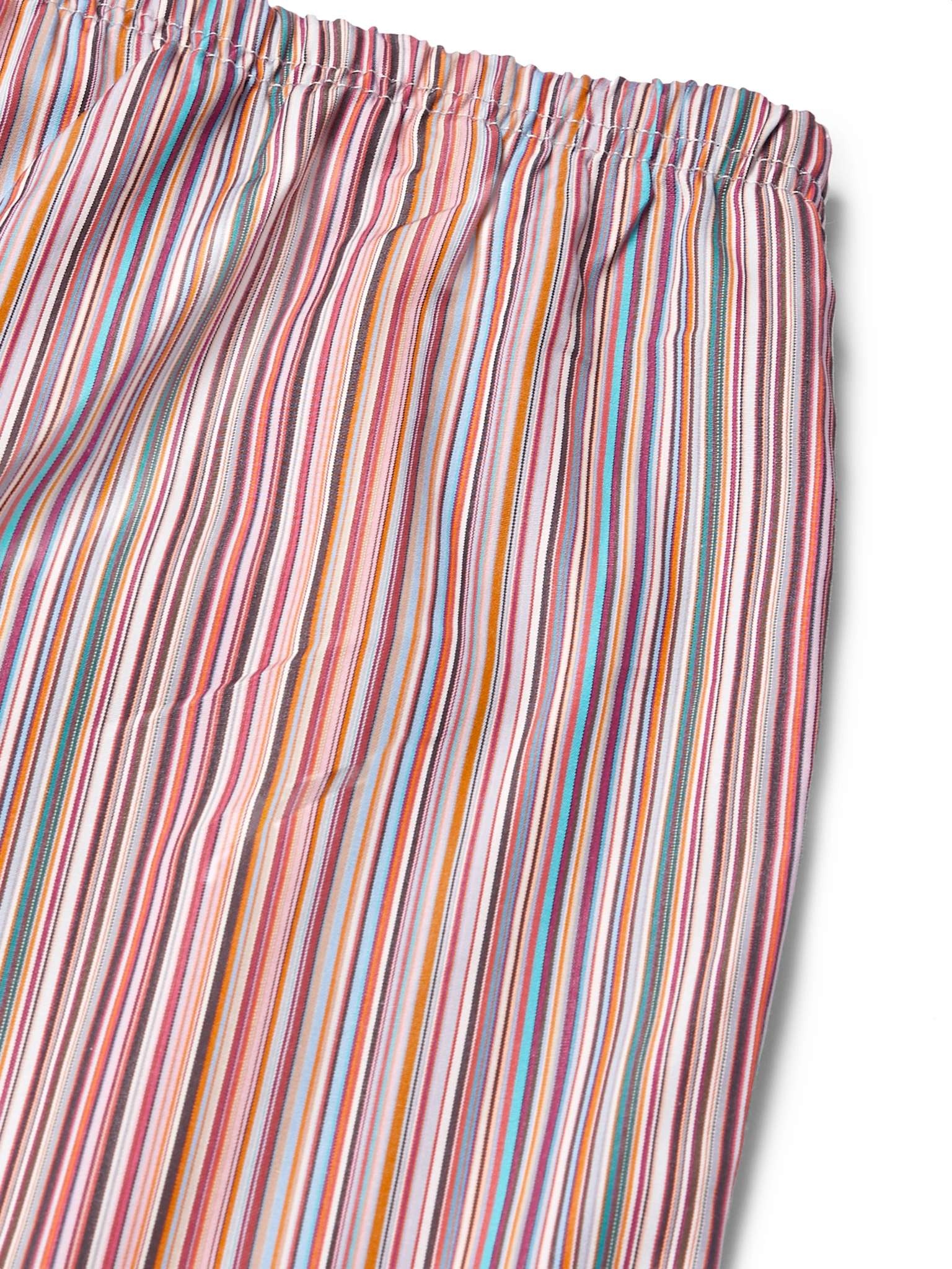 Striped Cotton Drawstring Pyjama Trousers - 4