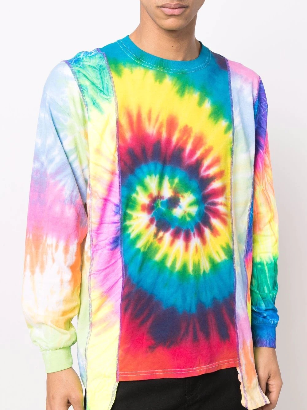 tie-dye print sweatshirt - 5