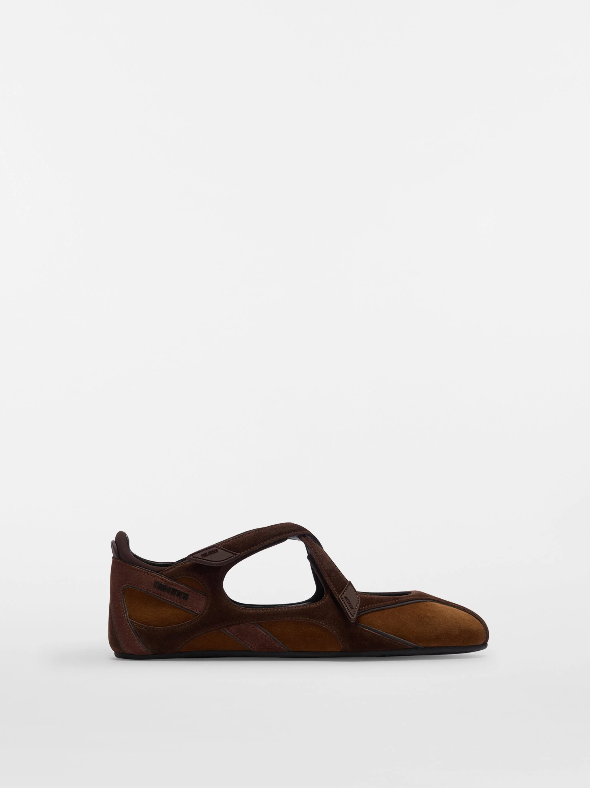 ''FLOOR 01'' BROWN BALLERINA FLAT - 1