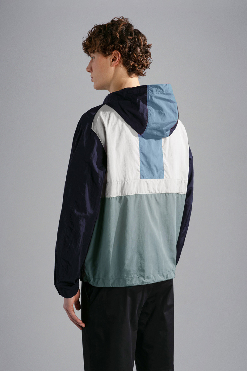 COLOR BLOCK CRINKLE WINDBREAKER 3