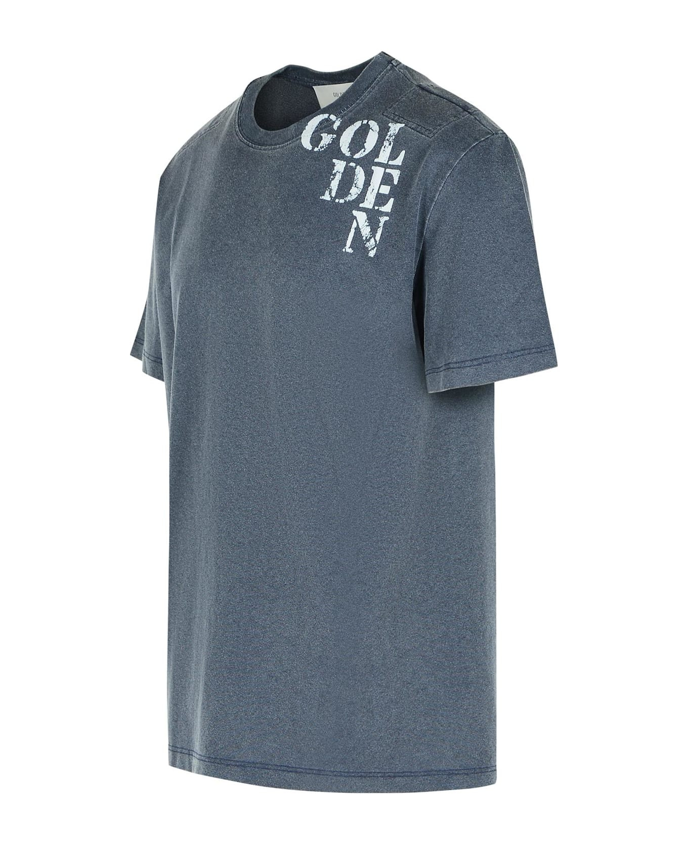 Blue Cotton T-shirt - 2