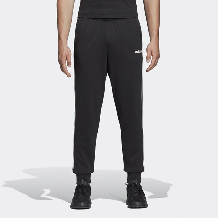 adidas Essentials 3-Stripes Tapered Cuffed Pants Men Black DU0468 - 3