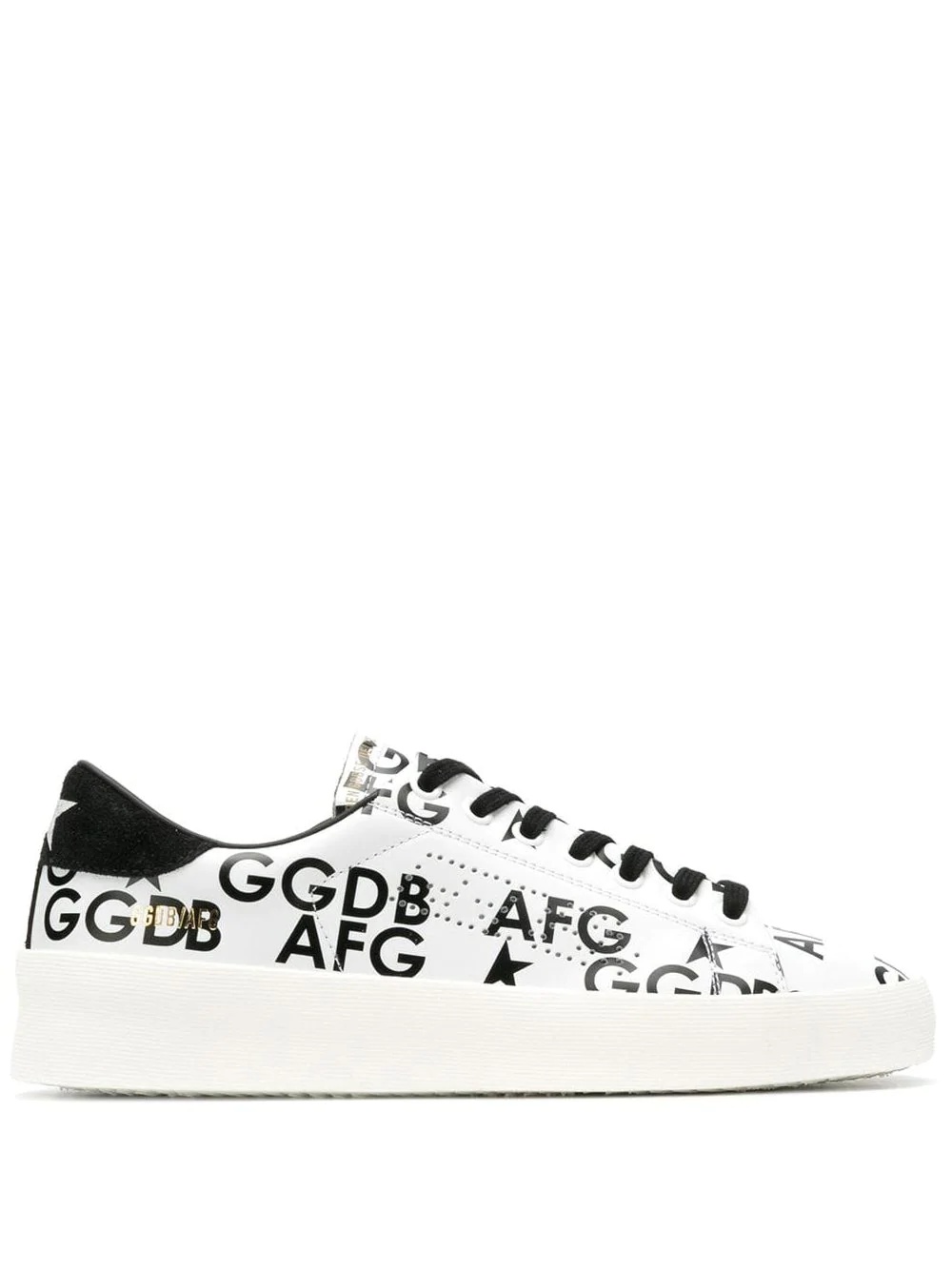 printed logo sneakers - 1