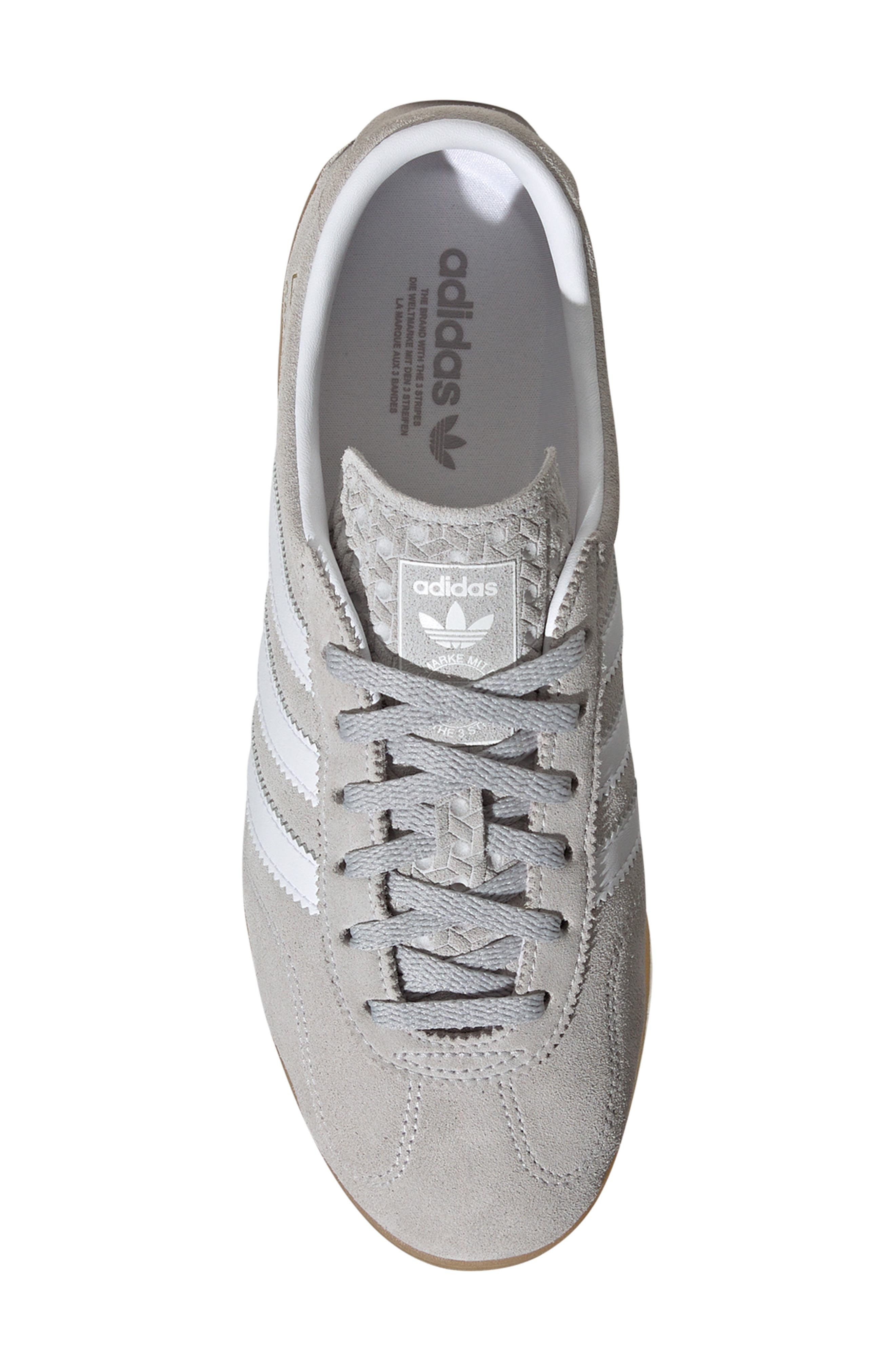 adidas Gazelle Lo Pro Sneaker in Grey/White/Gum at Nordstrom - 4
