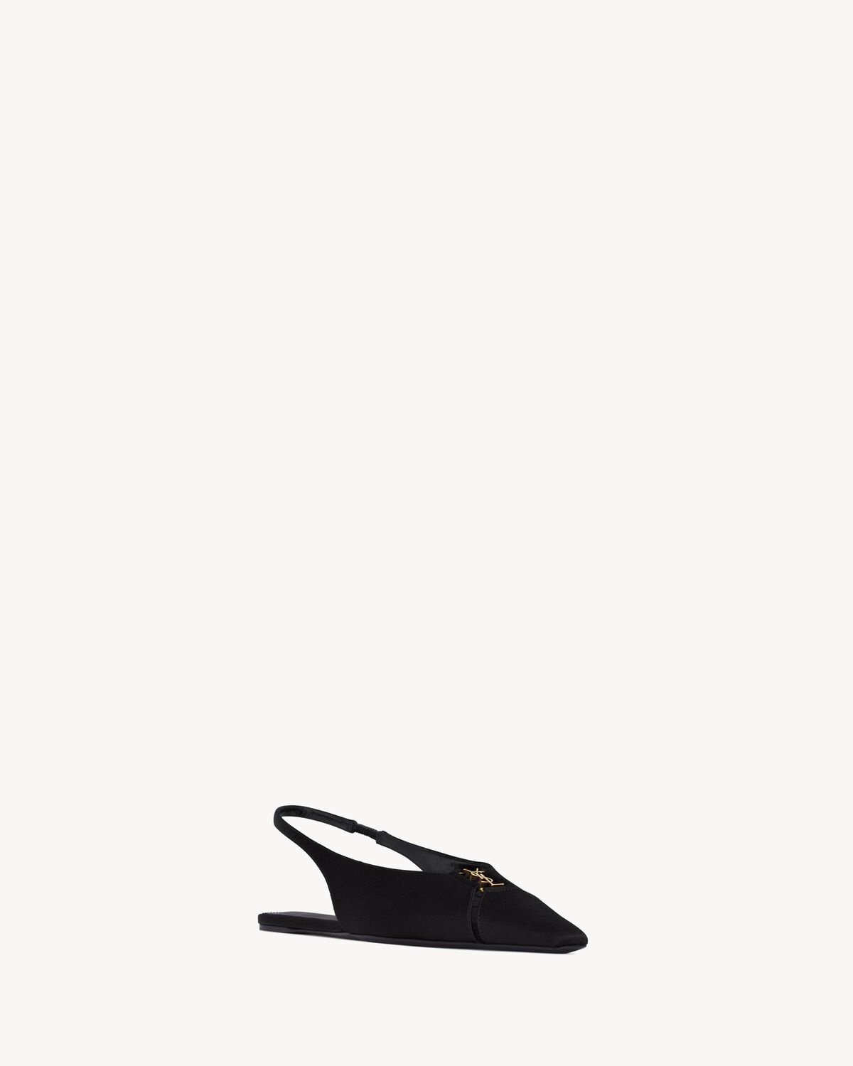 BABYLONE SLINGBACK FLATS IN SATIN CREPE - 3
