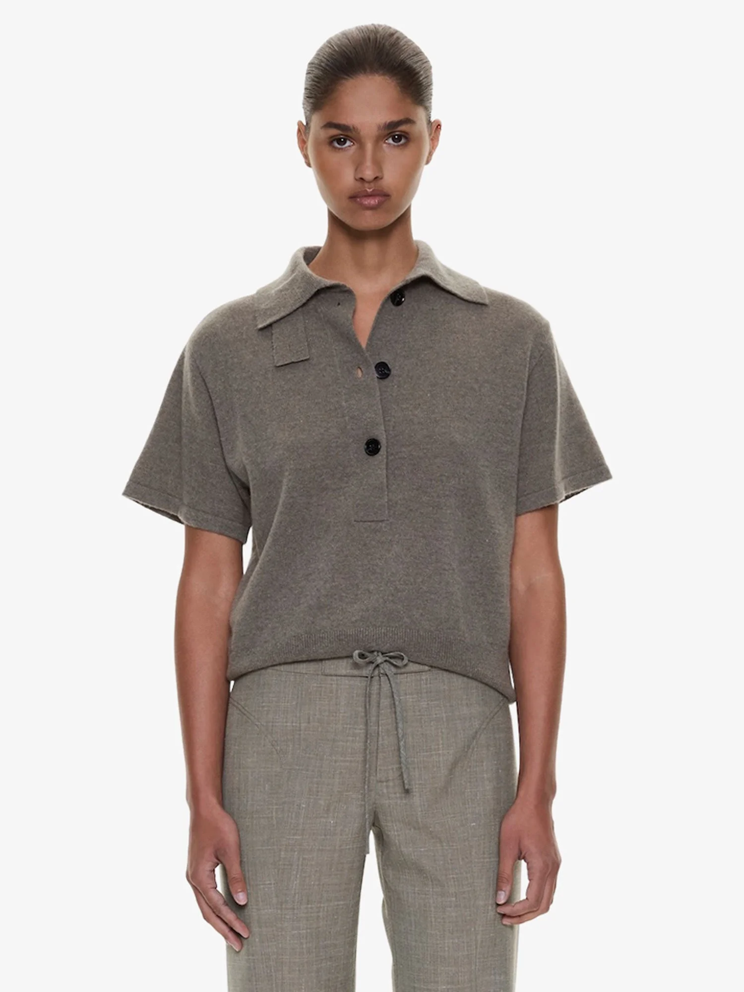 Cashmere Knit Polo - 1
