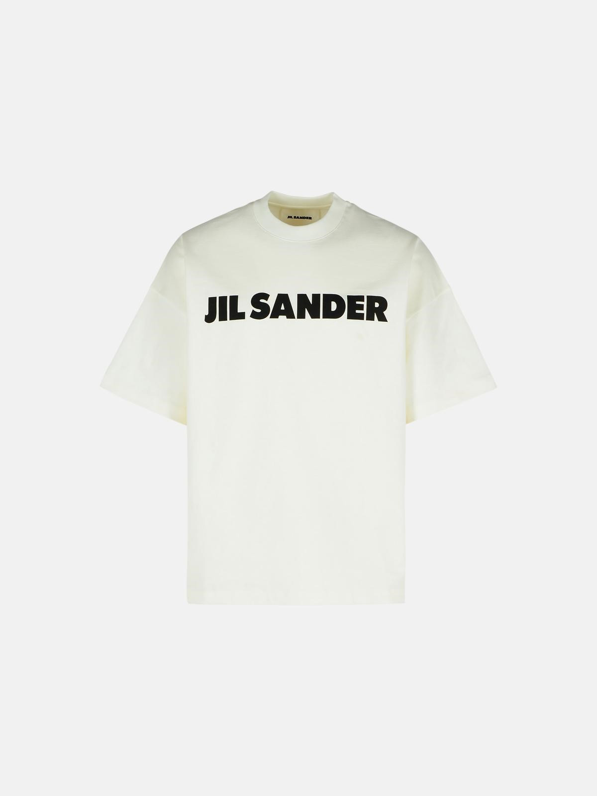IVORY COTTON T-SHIRT - 1