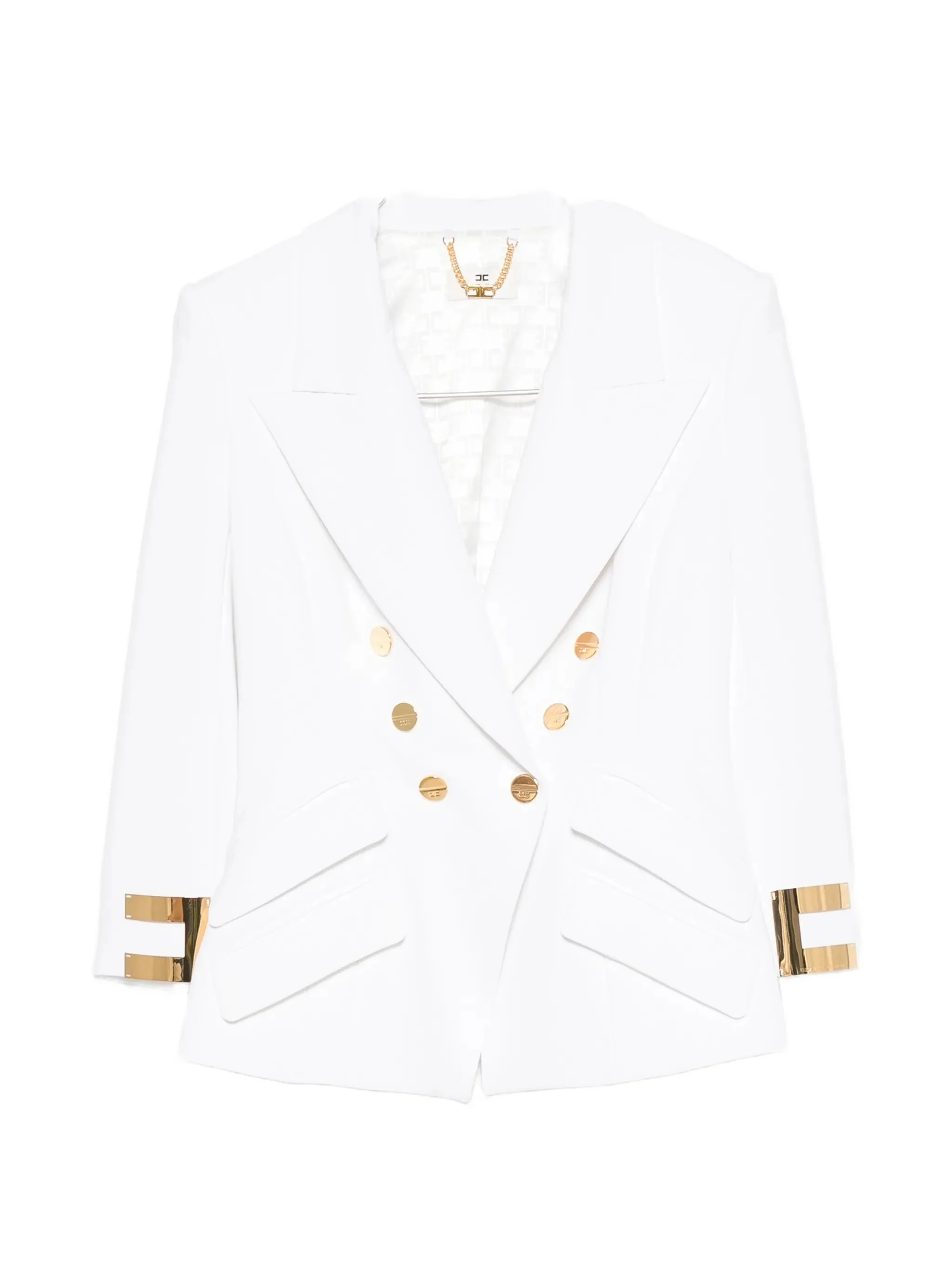 Elisabetta Franchi Double-breasted Three-quarter Sleeve Jacket - 1