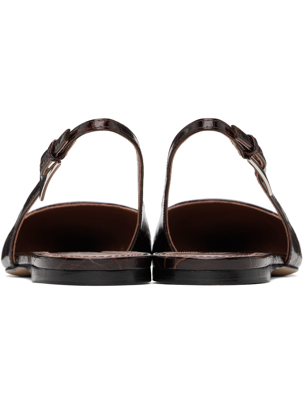Burgundy Jessica Slingback 10 Ballerina Flats - 2